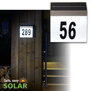 Luxform Solar Wall Light House Number