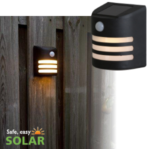 Luxform Gap Solar Wall Light with PIR