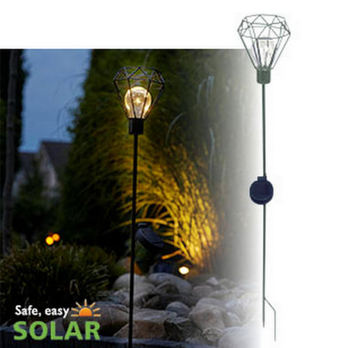 Luxform Solar Lighting Diamond Wire Spike Light – 2 Lights