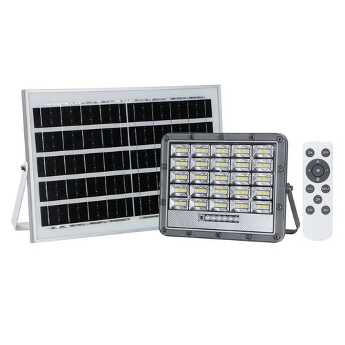 OPTO ‘OFF GRID’: Solor Floodlight with Charging Panel & Remote Control - 1 Light